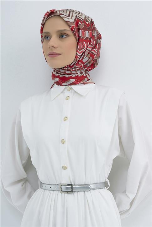 Armine  Saf İpek Twill Eşarp 9542D 01