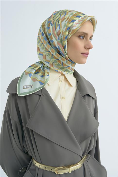 Armine  Saf İpek Twill Eşarp 9542D 50