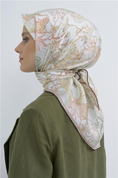 Armine  Saf İpek Sura Eşarp 9545D 52
