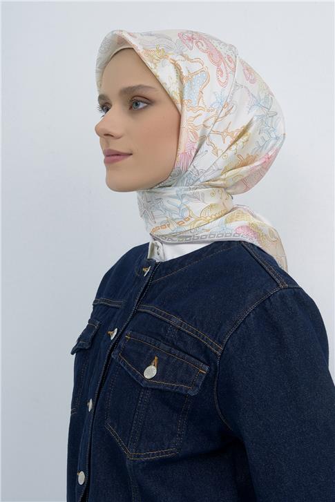 Armine  Saf İpek Twill Eşarp 9545D 81