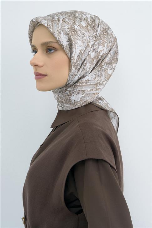 Armine  Saf İpek Twill Eşarp 9546D 07