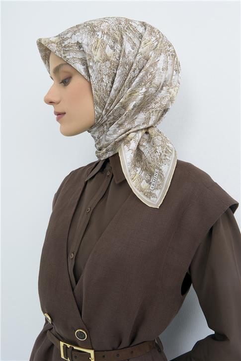 Armine  Saf İpek Twill Eşarp 9546D 80