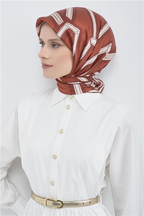 Armine  Saf İpek Twill Eşarp 9547D 04