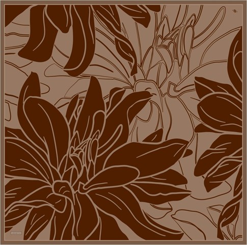 Armine  Saf İpek Twill Eşarp 9553D 03