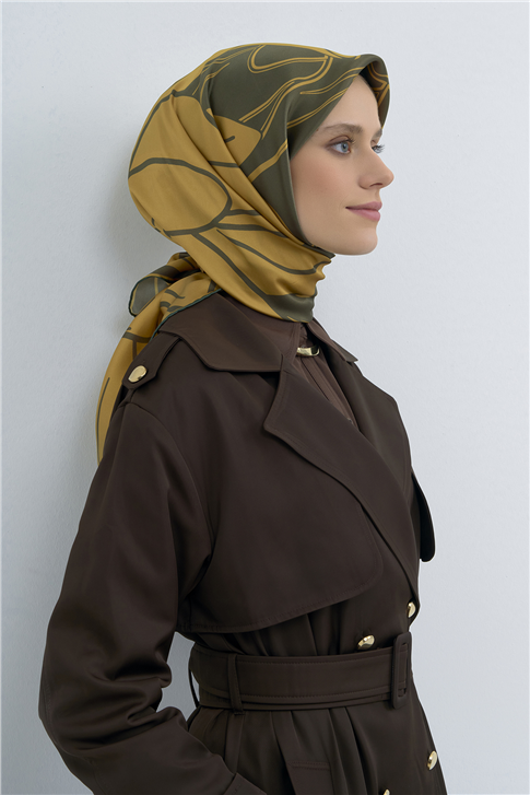 Armine  Saf İpek Twill Eşarp 9553D 84