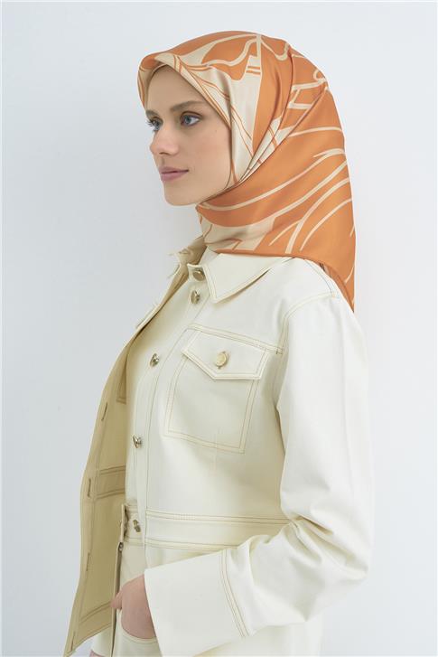 Armine  Saf İpek Twill Eşarp 9553D 85