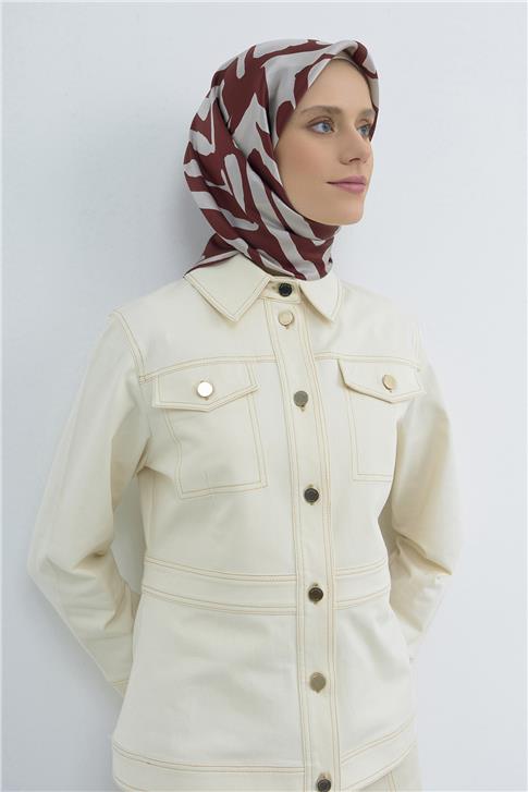 Armine  Saf İpek Twill Eşarp 9554D 51