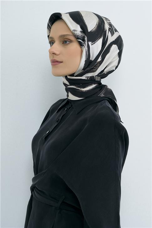 Armine  Saf İpek Twill Eşarp 9555D 01