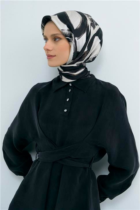 Armine  Saf İpek Twill Eşarp 9555D 01