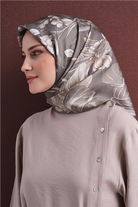 Armine Jakarlı İpek Eşarp 9608D 09 