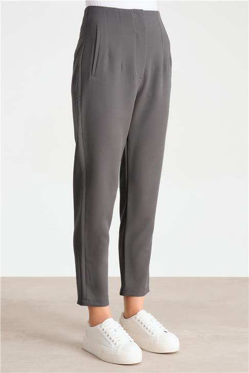 Armine Yüksek Bel Havuç Pantolon Ort2518 Gri