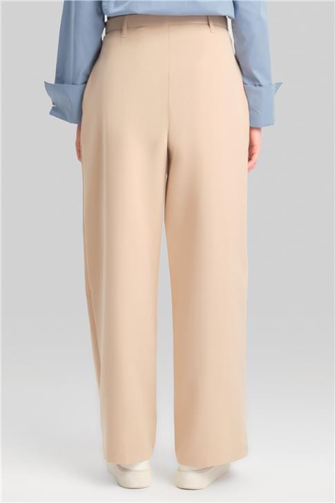 Armine Kemerli Palazzo Pantolon Ort2519 Bej