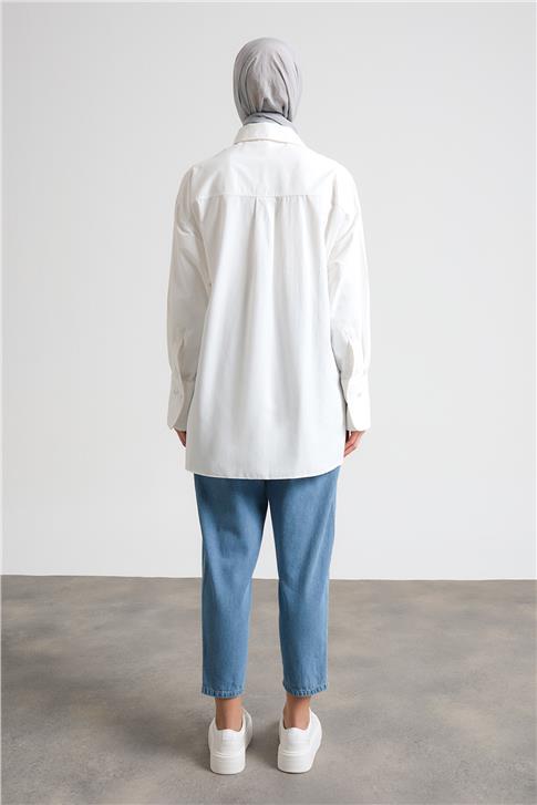 Armine Gömlek Ort3444 Ekru