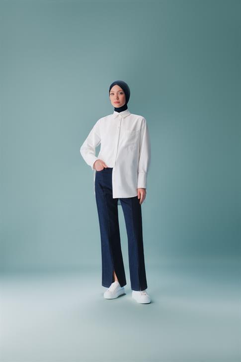 Armine Gömlek Ort3444 Ekru