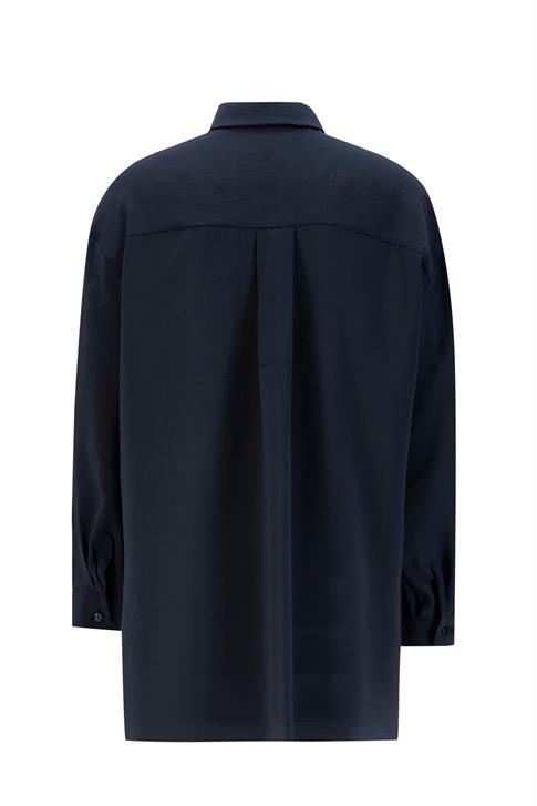 Armine Cep Kapaklı Oversize Gömlek ORT3635 Siyah