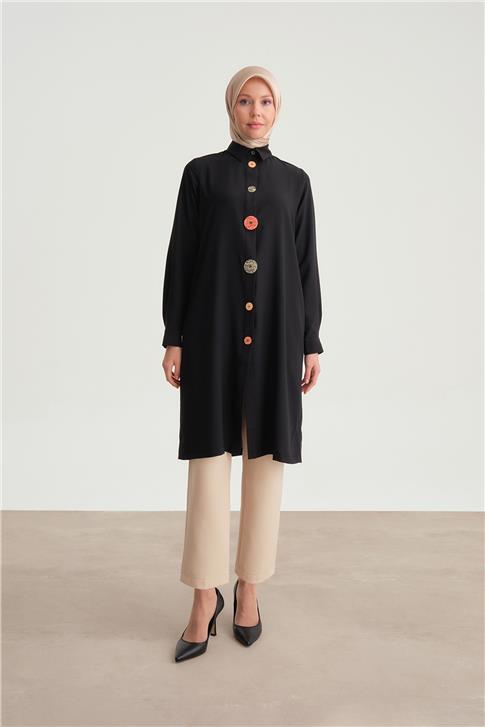 Armine Tunik Ort4208 Siyah