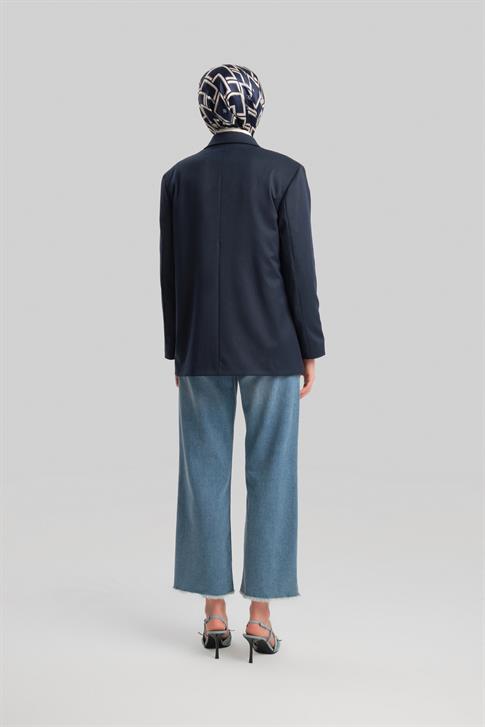 Armine Çift Düğmeli Ceket Ort5418 Lacivert