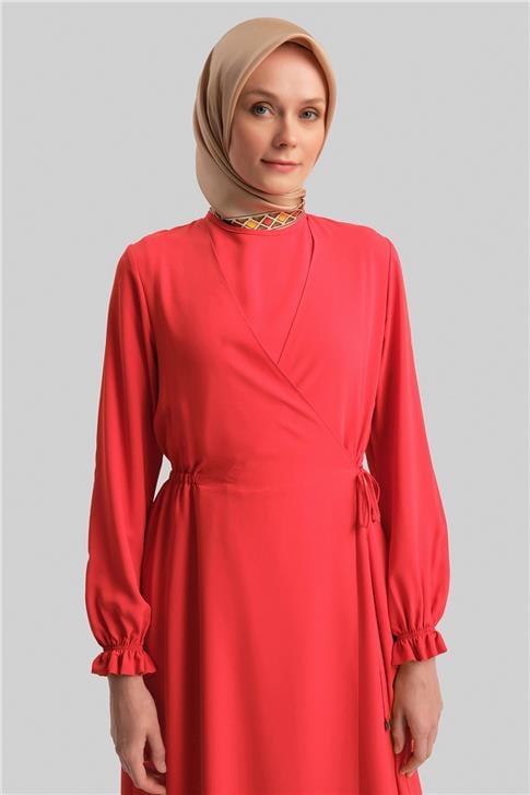 Armine Anvelop Elbise Ort9230 Kırmızı