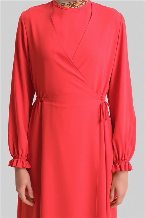Armine Anvelop Elbise Ort9230 Kırmızı