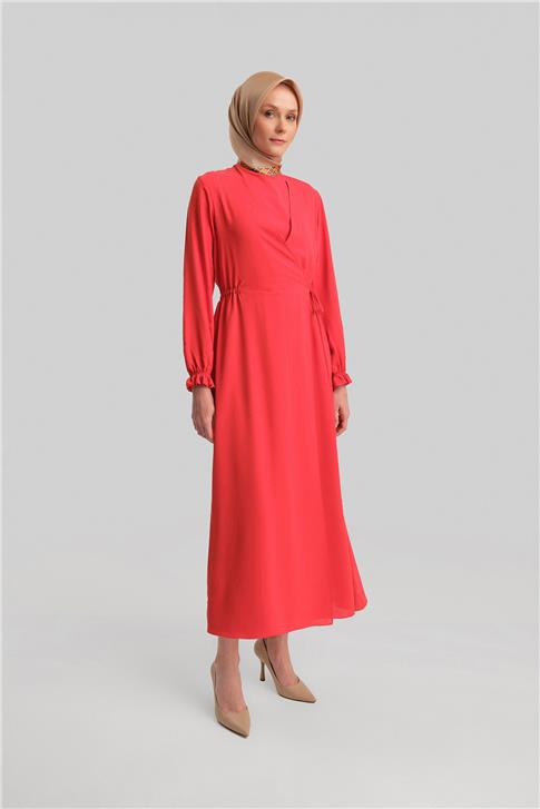 Armine Anvelop Elbise Ort9230 Kırmızı