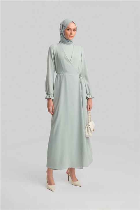 Armine Anvelop Elbise Ort9230 Buz Mavi