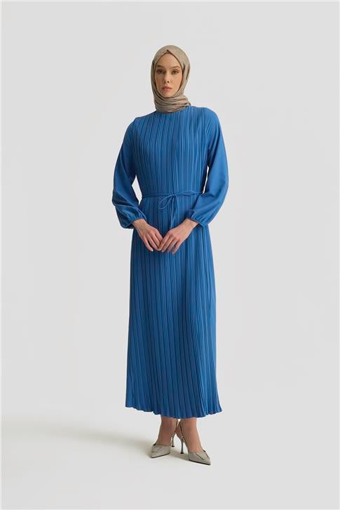 Armine Elbise ORTD9435-1 Bebe Mavisi