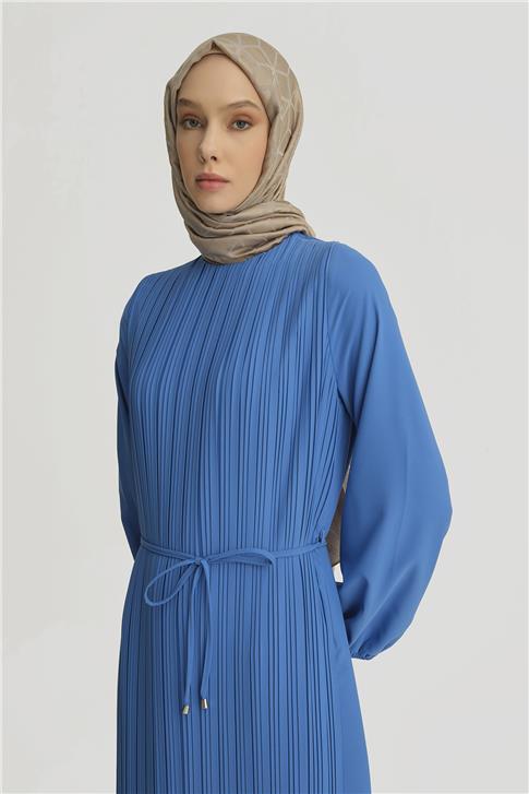 Armine Elbise ORTD9435-1 Bebe Mavisi
