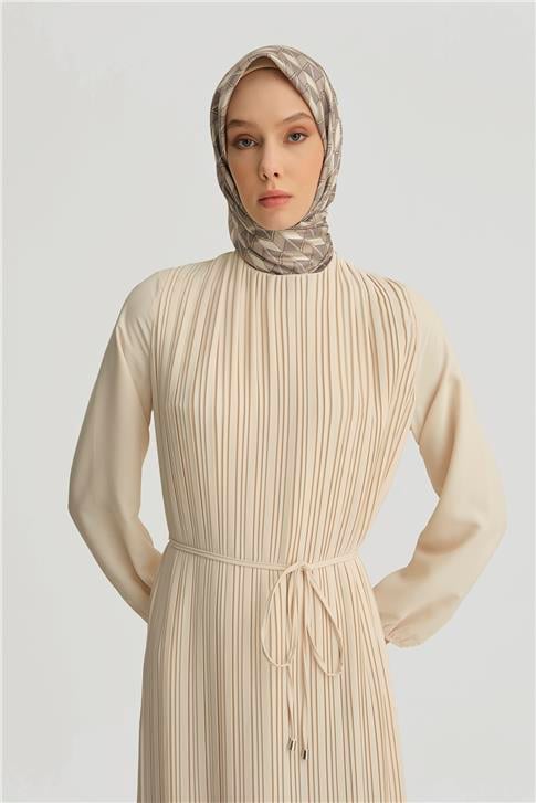 Armine Elbise ORTD9435-1 Bej