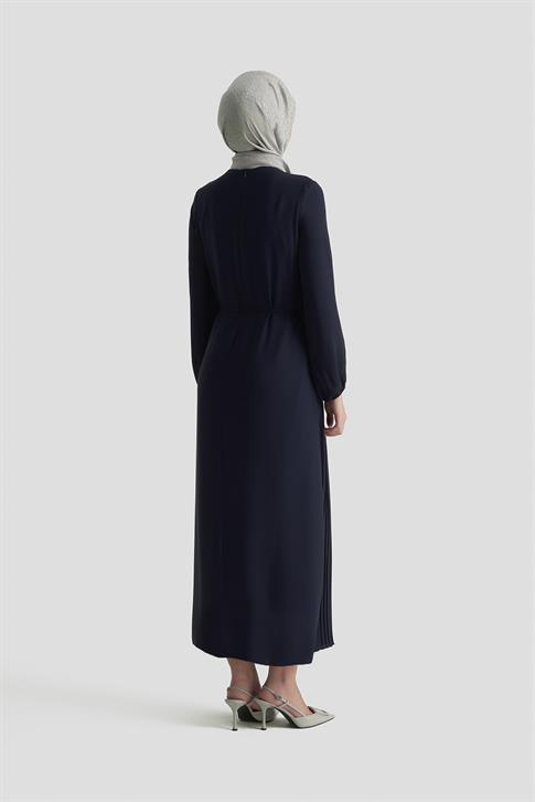 Armine Elbise ORTD9435-1 Lacivert