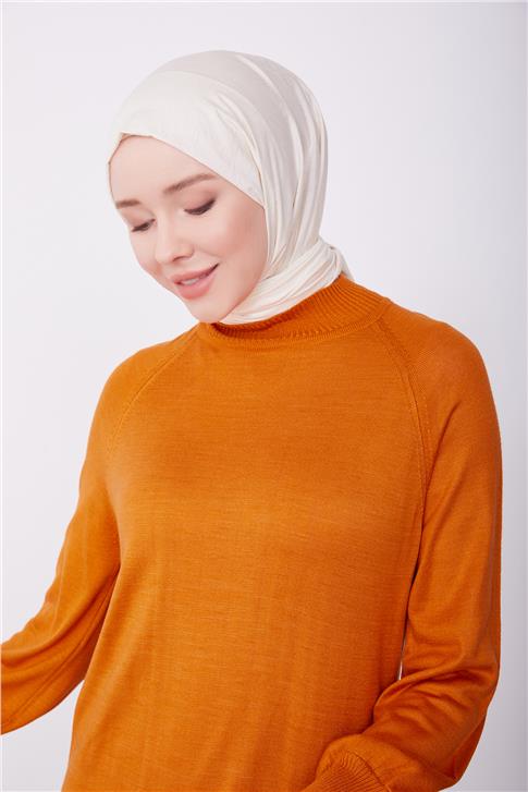 Armine Elbise 23Kd4250 Yanık Oranj