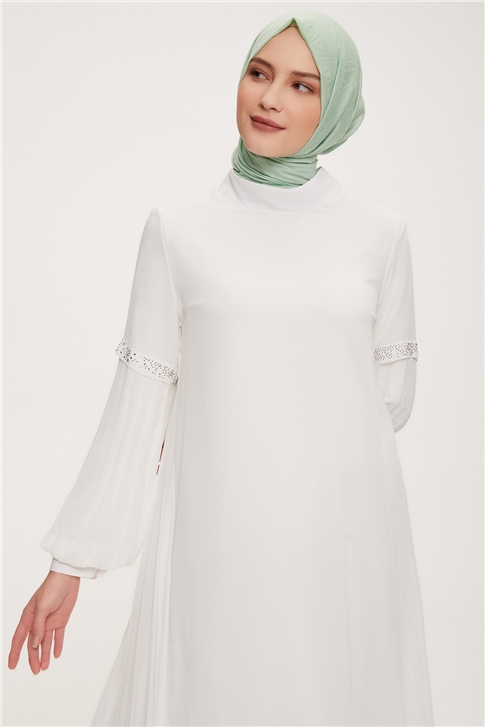 Armine Abiye Tunik 22Yd3343 Beyaz