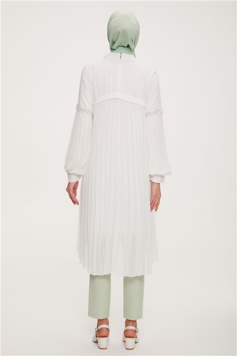 Armine Abiye Tunik 22Yd3343 Beyaz