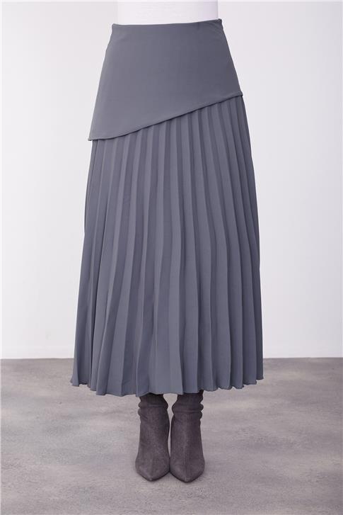 Armine Korsajlı Etek 23K1512 Antrasit