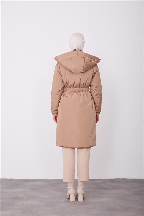 Armine Kapitone Mont 23Kd2507 Bej