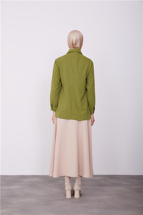 Armine Gömlek 23K3347 Haki