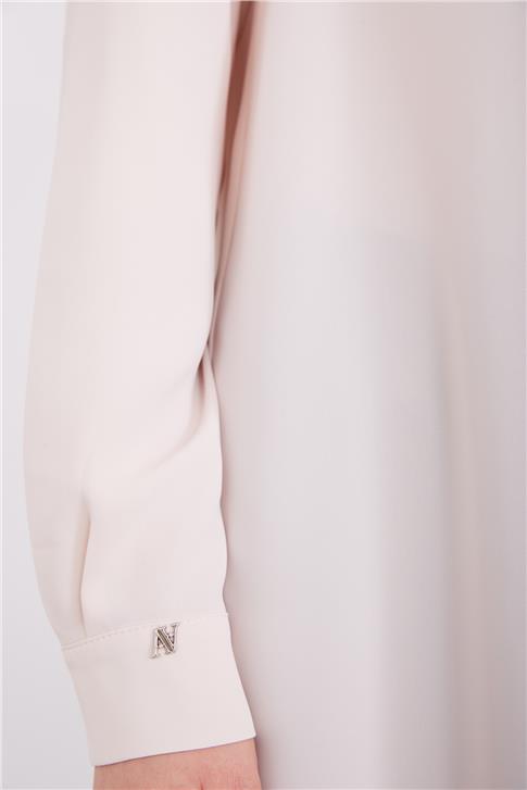 Armine Arkası Pilikaşe Detaylı Bluz 23K3435 Vanilya