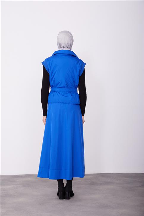 Armine Kaşkorseli Yelek 23K4603 Morcivert