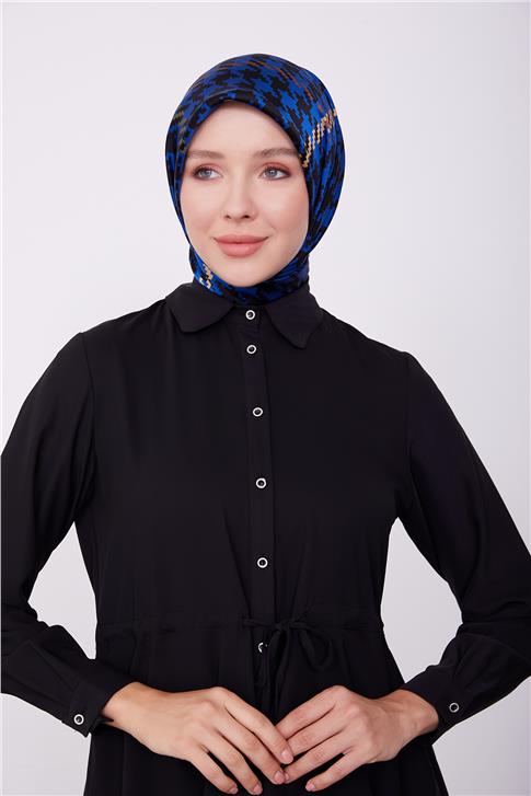 Armine Beli Tünelli Asimetrik Tunik 23K4707 Siyah