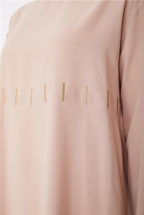 Armine Gold Nakışlı Tunik 23K4718 Bej