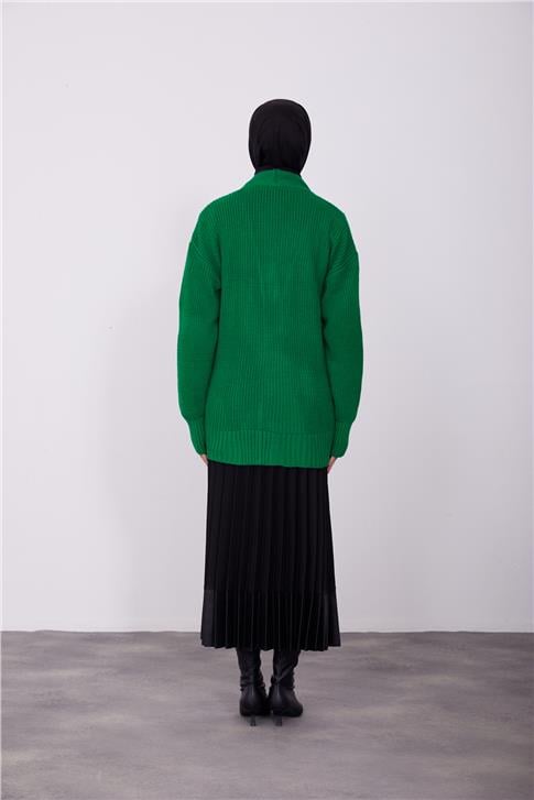 Armine Hırka 23Kd8315 Benetton Yeşili