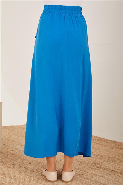 Armine Cepli Ve Lastikli Modal Etek 23Y1427 Kobalt