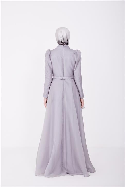 Armine Abiye Elbise 23Yd1902 Gri