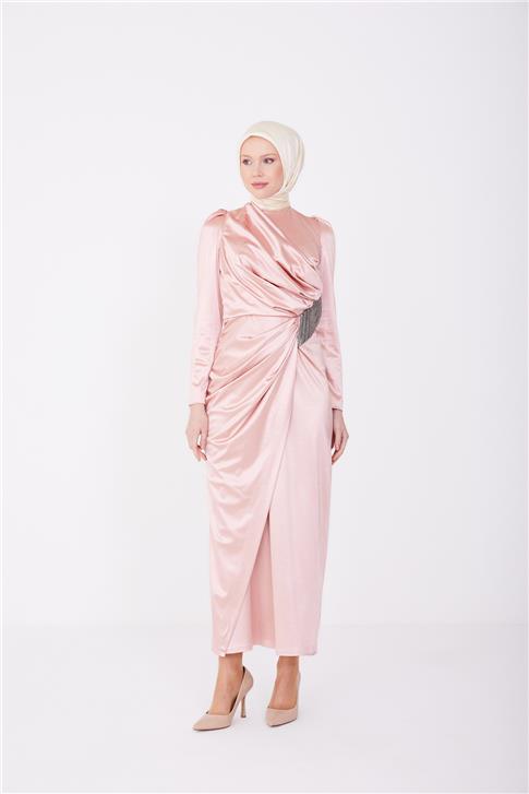 Armine Abiye Elbise 23Yd1921 Somon