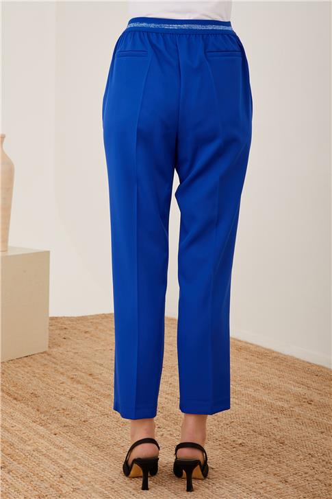 Armine Arkası Simli Lastikli Pantolon 23Y2437 Saks