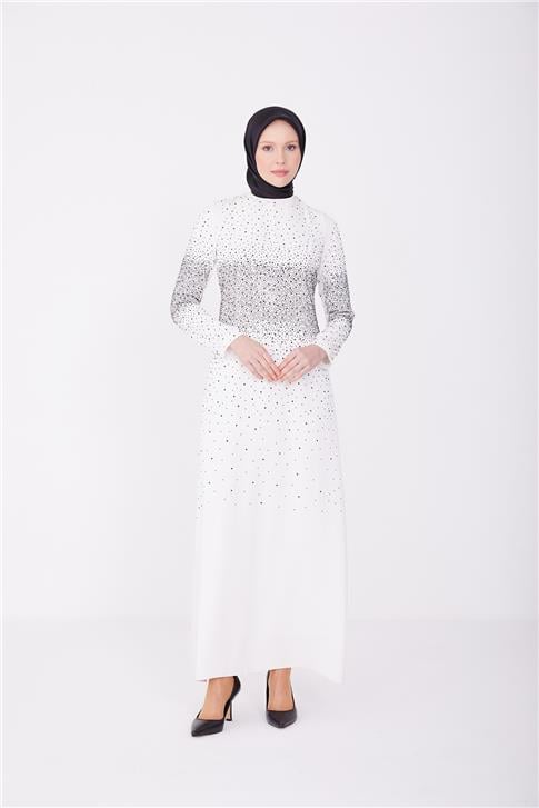 Armine Abiye Elbise 23Yd3351 Beyaz