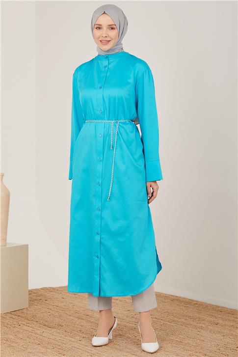 Armine Oversize Tunik Elbise 23Y4502 Aqua