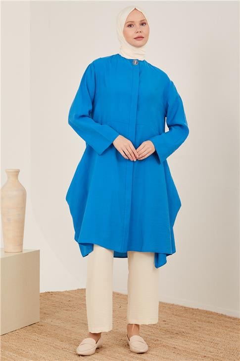 Armine Önü Arma Detaylı Giy Çık 23Y5118 Kobalt