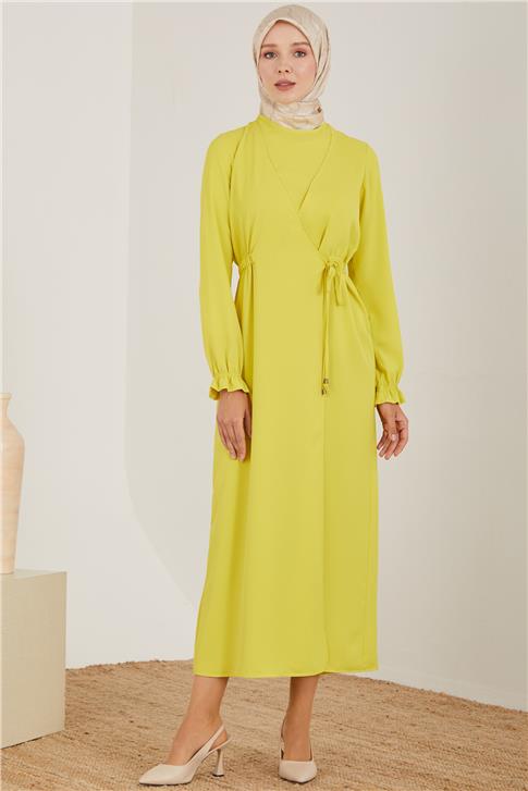 Armine Elbise 23Y9230 Limon Yeşili