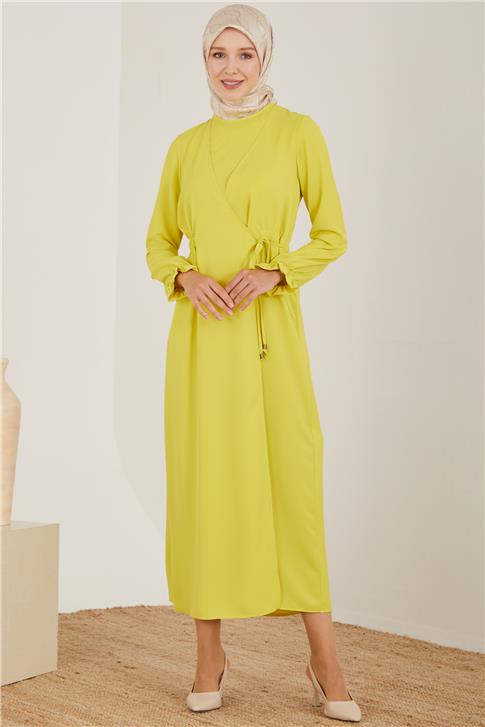 Armine Elbise 23Y9230 Limon Yeşili