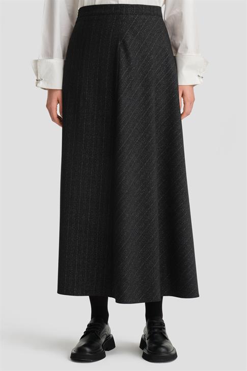 Armine Simli Dokulu Etek 25K1721 Siyah